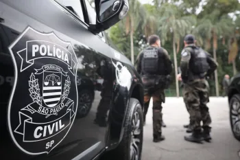 Al�m de drogas, suspeito mantinha laborat�rio de drogas em sua casa. Foto: Divulga��o/Governo de SP