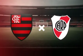 Flamengo x River Plate Foto: Editoria de Arte