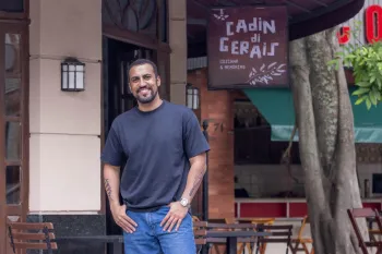 Joel (Ricardo Teodoro) na novela 'Quem ama cuida' - Foto: Ang�lica Goudinho/Rede Globo