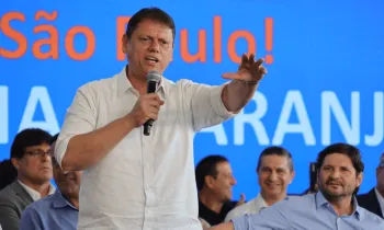 Tarc�sio durante inaugura��o da Linha 6-Laranja - MATHEUS P MACHADO/MODUSFOCUS/ESTAD�O CONTE�DO
