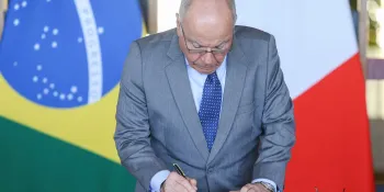 O ministro das Rela��es Exteriores, Mauro Vieira, durante cerim�nia em Bras�lia. Foto: Valter Campanato/Ag�ncia Brasil