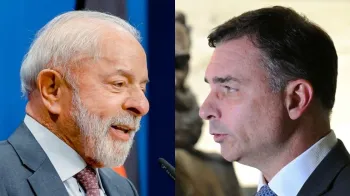 Lula e Fl�vio Bolsonaro (Ricardo Stuckert/PR/Edilson Rodrigues/Ag�ncia Senado)