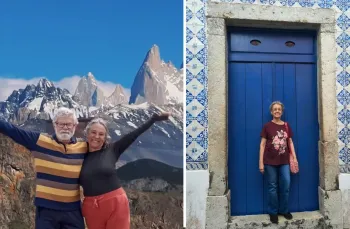 Viajantes: o casal Sergio e Beth Ribeiro � esquerda; Genilda Gomes � direita - Arquivo pessoal