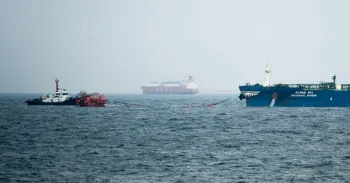 O petroleiro Universal Winner chega a Ulsan ap�s deixar o Estreito de Ormuz. (Foto de Hwawon Ceci Lee/Anadolu via Getty Images)