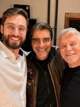 Alexandre Altoe publicou foto com Miguel Falabella e Junno Andrade Foto: Reprodu��o/Instagram