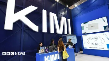 A Moonshot AI mostrou o Kimi 3 na Confer�ncia Mundial de Intelig�ncia Artificial em Xangai, na sexta-feira.