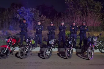Apreens�o de motocicletas durante opera��o da Guarda Municipal