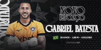 Gabriel Batista foi anunciado como novo refor�o do Botafogo Foto: Divulga��o / Botafogo