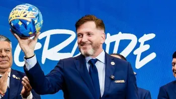 Alejandro Dom�nguez foi reeleito presidente da Conmebol. Divulga��o/Conmebol