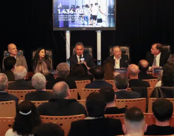 Evento de lan�amento em Buenos Aires com autoridades e executivos da GOL (Foto: Divulga��o)
