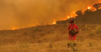 Inc�ndios florestais em Uncastillo, na Espanha em 16 de julho de 2026 Divulga��o via Reuters
