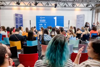 Setor de talks e debates na 3� edi��o do Sal�o Rio de Interiores. Cr�ditos: Divulga��o