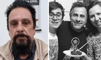 Paulo Cupertino � esquerda; � direita, Rafael Miguel e seus pais. A altera��o ocorreu apenas para adequar a pena ao limite legal de 30 anos para cada um dos tr�s homic�dios.