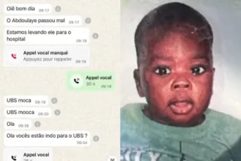 Abdoulaye Dieng prendeu a cabe�a em estrutura met�lica de creche