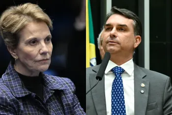 Tereza Cristina e Fl�vio Bolsonaro