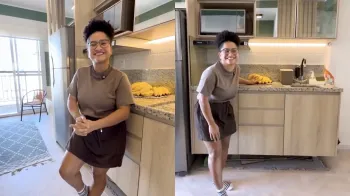 Milena mostra o novo apartamento em S�o Paulo (Foto: Reprodu��o/Instagram)