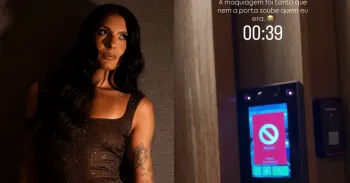 Boiadeira ficou presa para fora de casa ap�s festa Instagram/Ana Castela