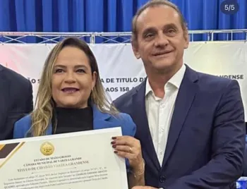 Deputado Wilson Santos e esposa Maria Odenilma da Silva