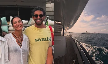 Ivete Sangalo posa abra�ada com novo namorado em meio a passeio de barco com a fam�lia Foto: Reprodu��o/Instagram