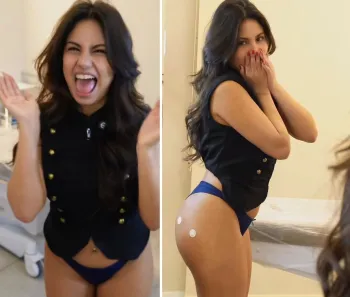 Ex-BBB Gabriela Panquequinha faz harmoniza��o no bumbum Foto: Reprodu��o/Instagram