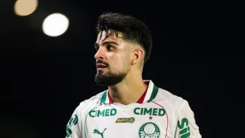 Flaco L�pez, autor do �nico gol do Palmeiras na partida (VITOR VIDAL/AG�NCIA F8/ESTAD�O CONTE�DO)