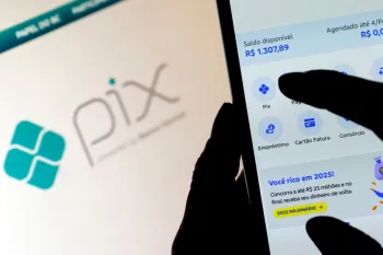 Aplicativo banc�rio para pagamento financeiro em Pix. (Foto: Bruno Peres/Ag�ncia Brasil)