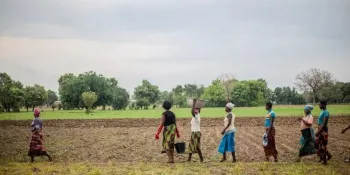 Mulheres beneficiadas pelos processos de restaura��o da terra em Burkina Faso. Foto: UNO