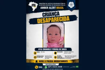 Alerta Amber foi acionado em Mato Grosso do Sul. (Foto: Minist�rio da Justi�a e Seguran�a P�blica)