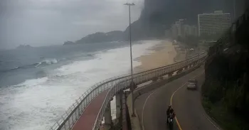 Ciclovia Tim Maia, em S�o Conrado C�mera do Centro de Opera��es e Resili�ncia da Prefeitura do Rio (COR-Rio)