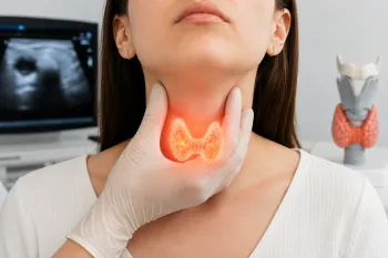 Ilustra��o de tireoide