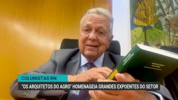 Roberto Rodrigues, ex-ministro da Agricultura, durante o lan�amento do livro no Congresso do Agroneg�cio.
