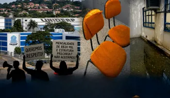 Estudantes de Medicina protestam contra mudan�as e pedem melhorias na Uniderp