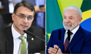 Fl�vio Bolsonaro e Lula. Cr�dito: Divulga��o / PR e Ag�ncia Senado