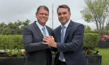 Tarc�sio e Fl�vio Reprodu��o/X @FlavioBolsonaro