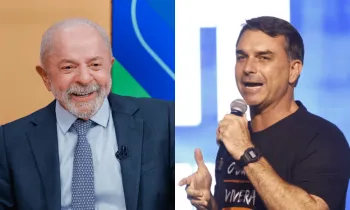 Lula e senador Fl�vio Bolsonaro
