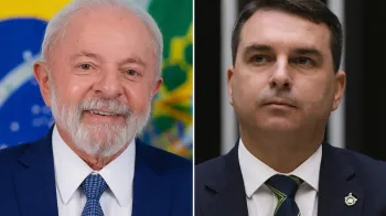Lula e Fl�vio Bolsonaro