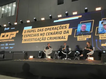 Autoridades da seguran�a p�blica discutem no COP International 2026 a amplia��o das atividades policiais para produzir intelig�ncia e coletar informa��es at� debaixo d'�gua.