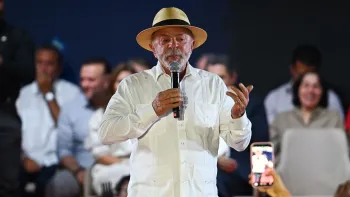 O presidente Lula durante conven��o do PT em S�o Paulo (Foto: Roberto Sungi/Ato Press/Estad�o Conte�do)