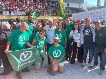 Evento de lan�amento da campanha de Lula na Vila Euclides, S�o Bernardo do Campo.