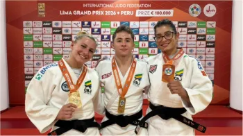 Rafaela Cavalcante venceu todas as lutas que fez no Grand Prix de Lima (PER)