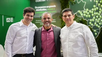 Da esquerda para a direita: Jorge Vargas, CEO da BHub, Ailton Rodrigues, fundador da Agrocontar e agora membro do conselho, e Ricardo Correia, s�cio-diretor de opera��es da Agrocontar BHub.