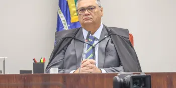 Bras�lia (DF), 25/02/2026 Ministro Fl�vio Dino no plen�rio da primeira turma durante segundo dia do julgamento no STF dos mandantes do assassinato da ex-vereadora, Marielle Franco. Foto: Valter Campanato/Ag�ncia Brasil