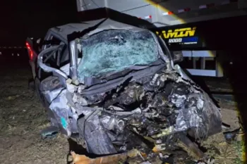 Jovem de 28 anos morre em colis�o frontal com carreta na BR-070. Foto: Reprodu��o