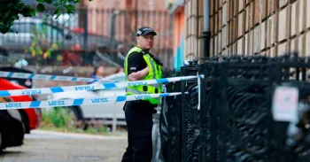A cena em Partick (Imagem: Daily Record)