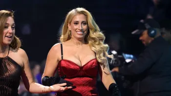 Stacey Solomon est� prestes a entrar no painel do The Masked Singer (Imagem: Getty)