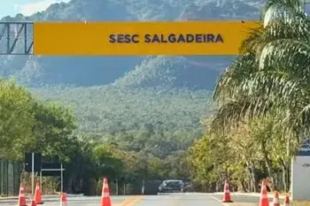 ICMBio pediu a suspens�o da constru��o do p�rtico em Chapada dos Guimar�es. (Foto: Reprodu��o)
