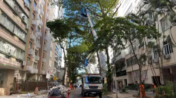 A��o concentra servi�os de diferentes �rg�os municipais na Rua Hil�rio de Gouveia, no trecho entre a Rua Tonelero e Avenida Nossa Senhora de Copacabana. Foto: Jonas Monteiro/ Subprefeitura da Zona Sul