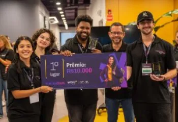 Grupo vencedor do Hackaton 2026 � composto por estudantes das USP, Mackenzie e UniCesumar
