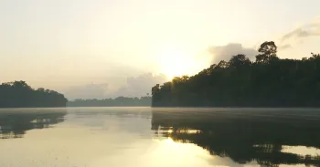 Vista de rio na regi�o da Margem Equatorial (Djalma Sena/CNN)