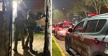 Opera��o da Pol�cia Civil busca desarticular organiza��o criminosa no RS
